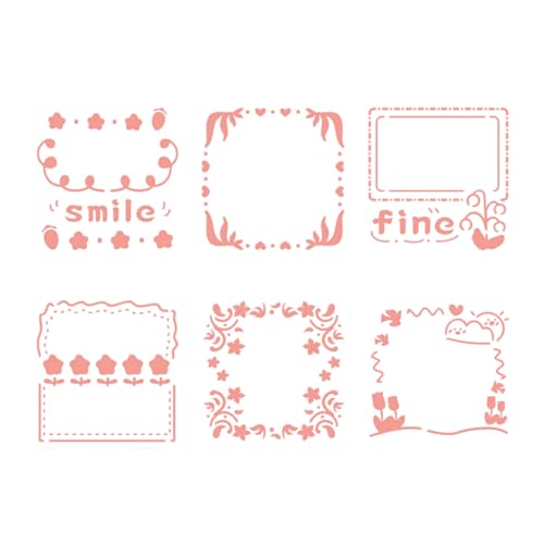 6 PCs Blumenschablonen Scrapbook Journal Paint Art Hollow Out Blumenvorlagen Für Projekte Für Malerei Scrapbook Blumen 6 PCs Blumenschablonen Scrapbook Journal Paint Art Hollow Out Blumenvorlagen Für Projekte Für Malerei Scrapbook Blumen von Vdaxvme