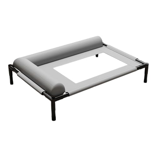 Erhöhtes Haustierbett mit Kissen, Kau-Design, atmungsaktives Netz, waschbare Bezüge, Hundebett-Hängematte, für drinnen und draußen, Hundebett mit abnehmbarem, waschbarem Bezug Erhöhtes Haustierbett mit Kissen, Kau-Design, atmungsaktives Netz, waschbare Bezüge, Hundebett-Hängematte, für drinnen und draußen, Hundebett mit abnehmbarem, waschbarem Bezug von Vdaxvme