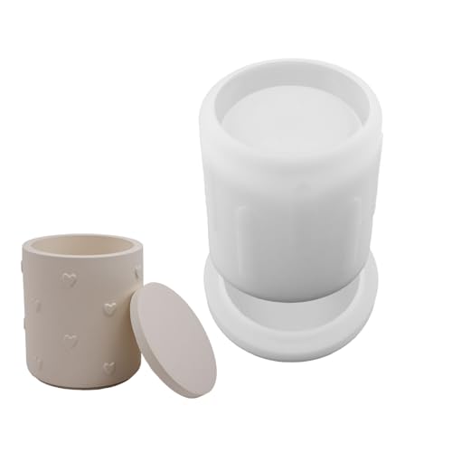 Kreatives Herz Silikonform Für Harzguss Dekorativen Kerzenhalter Jar Schmuck Organizer Formhandwerk Dekorative Silikonform Für Tonhandwerk von Vdaxvme