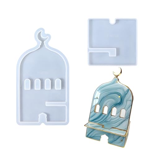 Ladekompatibles Silikon-Handyhalter-Form, kreatives Harzguss-Set für individuelle Dekorationen, Nahöstliches Design, Handyhalter-Form von Vdaxvme