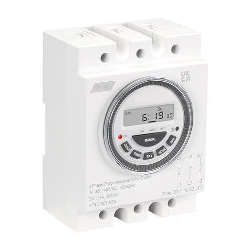 Mehrzweck Digitaler Timer Mit LCD Backbeleuchtungsscreen Staubdestfischabdeckungen 3 Phasen Time Controller Programmierer Timerschalter Mehrzweck Digitaler Timer Mit LCD Backbeleuchtungsscreen Staubdestfischabdeckungen 3 Phasen Time Controller Programmierer Timerschalter von Vdaxvme