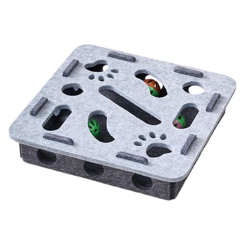 Mehrzweck-Katzen-Aktivitätspuzzle-Box-Spielzeug mit abnehmbaren Glocken, Ball verbessert Intelligenz und Flexibilität, Interaktionspuzzle Mehrzweck-Katzen-Aktivitätspuzzle-Box-Spielzeug mit abnehmbaren Glocken, Ball verbessert Intelligenz und Flexibilität, Interaktionspuzzle von Vdaxvme