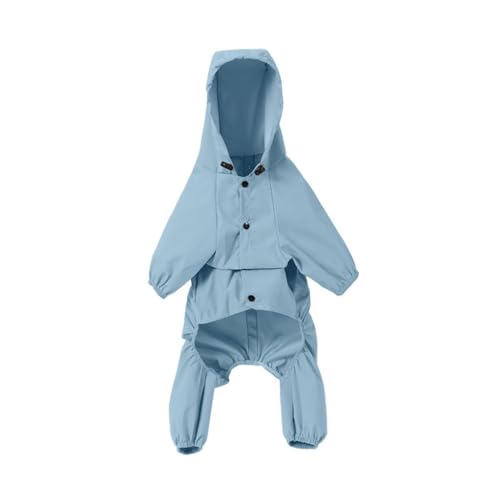 Praktischer Hunde-Regenmantel, wasserdicht, reflektierende Streifen, Outdoor-Hunde-Regenmantel für kleine Hunde, Haustiere, mehrere Größen von Vdaxvme