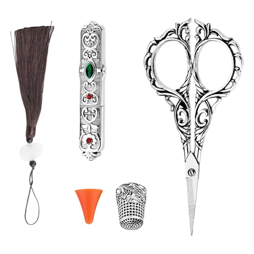 Retro Handwerksschere Für Nähprojekt Antike Nähschere Mit Metallfolger Und Schutzabdeckungen Die Quilthandwerkskissor Quilting Retro Handwerksschere Für Nähprojekt Antike Nähschere Mit Metallfolger Und Schutzabdeckungen Die Quilthandwerkskissor Quilting von Vdaxvme