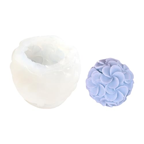 Silikonform Blumenkugel Kerze Formen Epoxidharz Formen Handgefertigte Gussform Formblumkugel Kerze Silikonschmuck Epoxidharz von Vdaxvme