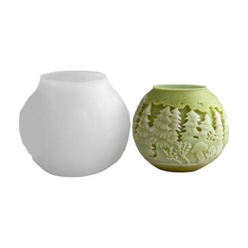 Silikonform in Kugelform, leicht zu lösen, Weihnachtskugel, Ornament, Heimdekoration, Seifenherstellung von Vdaxvme
