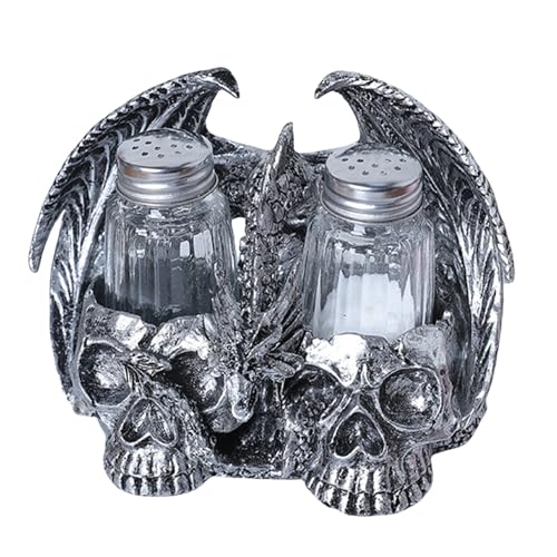 Totenkopf-Flaschenhalter, Skulptur, einzigartige Heimdekoration, Artikel, Totenkopf-Gewürz-Flaschenhalter, Rsein Textur, Halloween-Ornament Totenkopf-Flaschenhalter, Skulptur, einzigartige Heimdekoration, Artikel, Totenkopf-Gewürz-Flaschenhalter, Rsein Textur, Halloween-Ornament von Vdaxvme