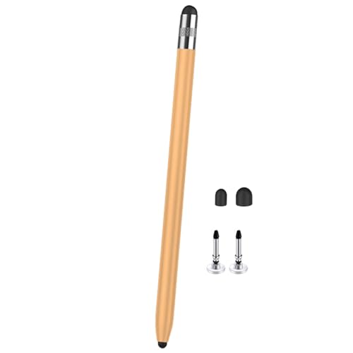 Universal-Stift mit zwei Spitzen, 3-in-1-Design, weiche Silikonköpfe für Tablets, Handys, präzise Touch-Steuerung, zwei Spitzen, kapazitiver Stift mit Silikonkopf von Vdaxvme