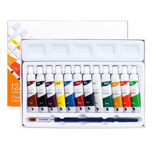 Vdaxvme 12 Farb Gouache Lackierung Mit Pinsel Professioneller Gouache Pigment Set Wasserbasis Für Leinwand Und Papier Hoher Transparenz Vdaxvme 12 Farb Gouache Lackierung Mit Pinsel Professioneller Gouache Pigment Set Wasserbasis Für Leinwand Und Papier Hoher Transparenz von Vdaxvme