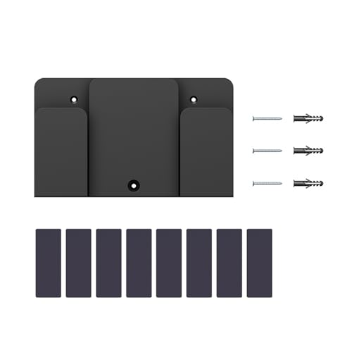 Vdaxvme 2-lagiges Metall-Wandregal zum Organisieren von Laptops und Tablets für Geräte innerhalb von 4 cm Tastaturen, Wandregal von Vdaxvme