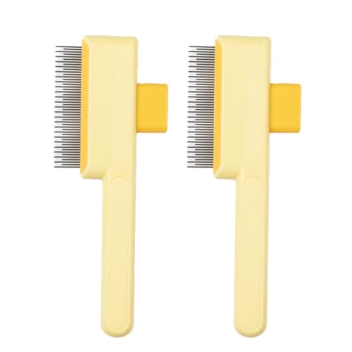 Vdaxvme 2pcs Hundekamm Selbstverzeigte Systeme Haare Zum Entfernen Von Verwicklungen Und Losen Pelzen Effiziente Katzen Die Zubehör Zur Selbstverschluss Für Die Entfernung des Absatzes von Vdaxvme