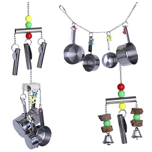 Vdaxvme 4 Stück Vogelsitzstange Hängematte Leiter Nest Kuscheln Schlafen Spielkäfig für Sittiche Vdaxvme 4 Stück Vogelsitzstange Hängematte Leiter Nest Kuscheln Schlafen Spielkäfig für Sittiche von Vdaxvme