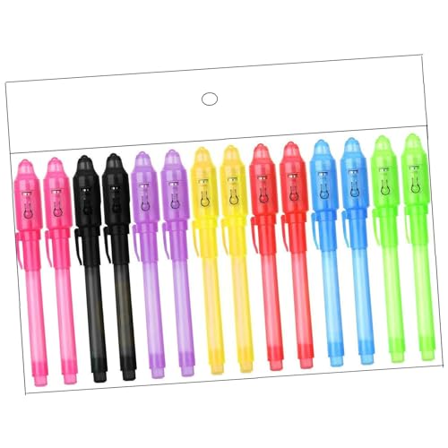 Vdaxvme 7/14 Pcs Magics Pen Invisible Pen with Lamp Pen Children Secret Pen for Writing Secret von Vdaxvme