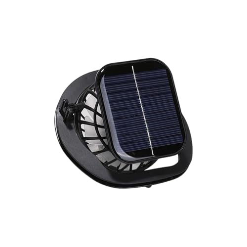 Vdaxvme Clip Fan Solar USB Wiederaufladbare Batterie Große Windkühlung Handloch Graben Elektrisch Mehrzweck Wiederaufladbar Handheld Mit Solarpanel von Vdaxvme