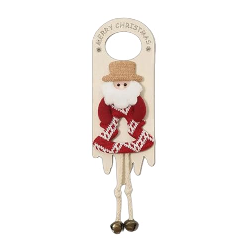 Vdaxvme Festival Weihnachten Türgriff Dekoration Ornament Cartoon Schneemann Weihnachtsmann Hirsch Tür Hängeschild für Festivals Party von Vdaxvme