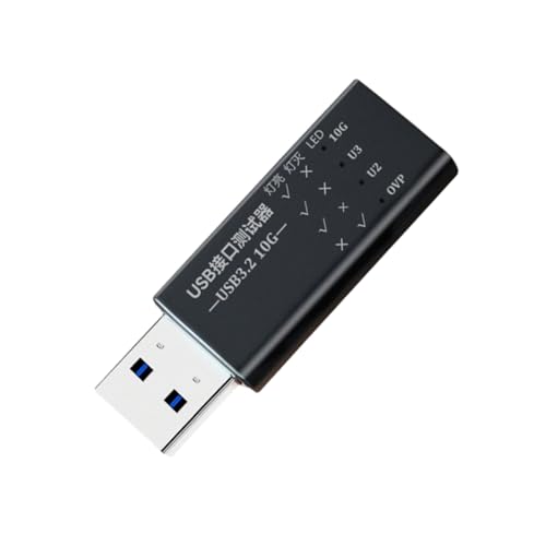 Vdaxvme USB C auf USB 3.2 Schnittstellentester mit digitalem LED-Bildschirm für Ladegeschwindigkeit und Gerät von Vdaxvme