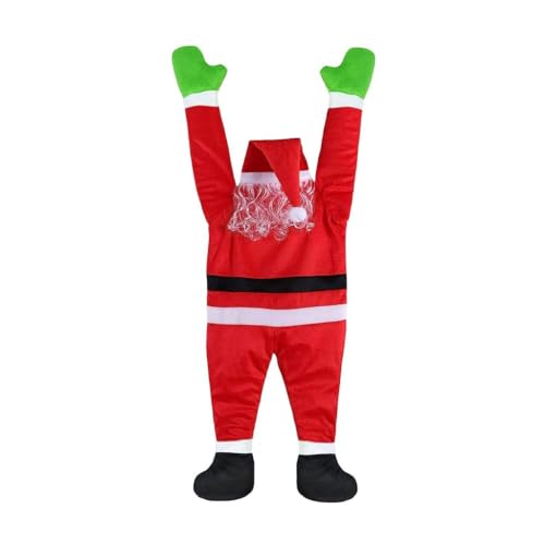 Weihnachtliche hängende Weihnachtsmann-Dekoration, realistischer Weihnachtsmann, Kletterdach, Dachrinne, Hof, Urlaub, Outdoor-Hängeornament Weihnachtliche hängende Weihnachtsmann-Dekoration, realistischer Weihnachtsmann, Kletterdach, Dachrinne, Hof, Urlaub, Outdoor-Hängeornament von Vdaxvme