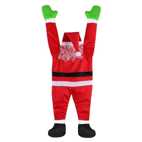 Weihnachtliche hängende Weihnachtsmann-Dekoration, realistischer Weihnachtsmann, Kletterdach, Dachrinne, Hof, Urlaub, Outdoor-Hängeornament Weihnachtliche hängende Weihnachtsmann-Dekoration, realistischer Weihnachtsmann, Kletterdach, Dachrinne, Hof, Urlaub, Outdoor-Hängeornament von Vdaxvme