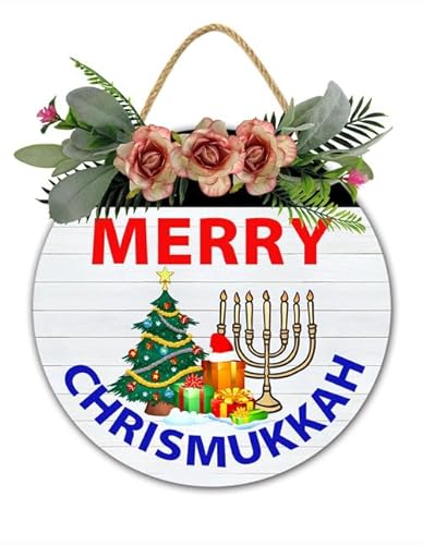 Frohe Chrismukkah Haustür Dekor Weihnachten Chanukka Winter Dekoration Xams Chanukah Wandbehang jüdisches Willkommensschild Bauernhaus Türkranz Einweihungsgeschenk 30 x 30 cm Frohe Chrismukkah Haustür Dekor Weihnachten Chanukka Winter Dekoration Xams Chanukah Wandbehang jüdisches Willkommensschild Bauernhaus Türkranz Einweihungsgeschenk 30 x 30 cm von Vdenvileye