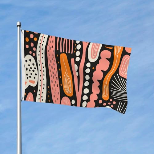 Flagge, 90 x 152 cm, doppelseitige Outdoor-Flagge, schöne kleine orangefarbene Flaggen, Banner für Hof, Outdoor-Dekoration von VducK