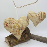 2 X Stoff Herzen Herbst Dekoration Fensterdeko Frühlingsdeko Fensterschmuck Wanddeko Muttertag Valentinstag Hochzeitstag von VeGa1604