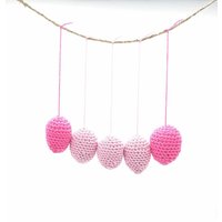 Gehäkelte Ostereier Bunte Eier Frühlingsdeko Ostern Dekoration Frühling Osterndeko Tischdeko Osterdekor Fensterschmuck Wanddeko von VeGa1604