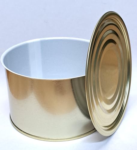 Falzdeckeldosen + Deckel Ø 99 x 63 mm – 10 Stück | Leere Konservendosen mit Deckel | Weißblechdosen für Lebensmittel, Wurst, Vorrat & Aufbewahrung von VeMaS