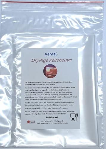 VeMaS Dry Age Beutel 20 x 30 cm - 2 Stück Reifebeutel von VeMaS