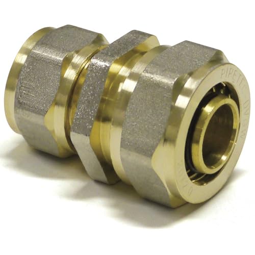 Pipetec Schraubfitting Kupplung 26 x 3mm - 20 x 2mm für Aluverbundrohr DVGW, Mehrschichtverbundrohr Schraubsystem Klemmverschraubung Klemmringverschraubung Fitting Verbinder Verbindungsstück Muffe Pipetec Schraubfitting Kupplung 26 x 3mm - 20 x 2mm für Aluverbundrohr DVGW, Mehrschichtverbundrohr Schraubsystem Klemmverschraubung Klemmringverschraubung Fitting Verbinder Verbindungsstück Muffe von VeTe Markt