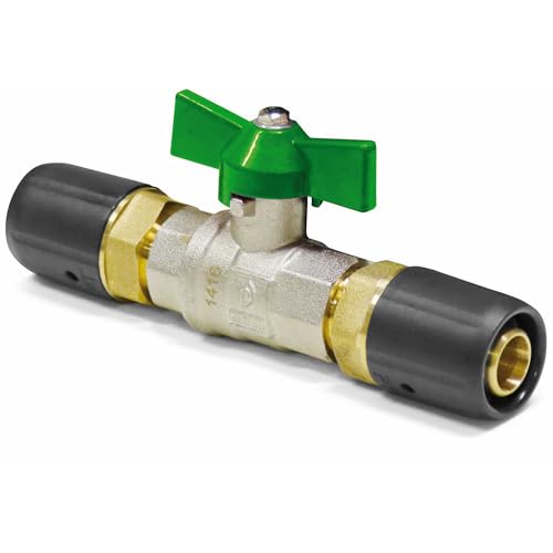 Pipetec Steckfitting Kugelhahn für Trinkwasser 20 x 2mm für Aluverbundrohr DVGW, Mehrschichtverbundrohr Stecksystem Fitting Verbinder Verbindungsstück Absperrhahn Absperrventil Ventil von VeTe Markt