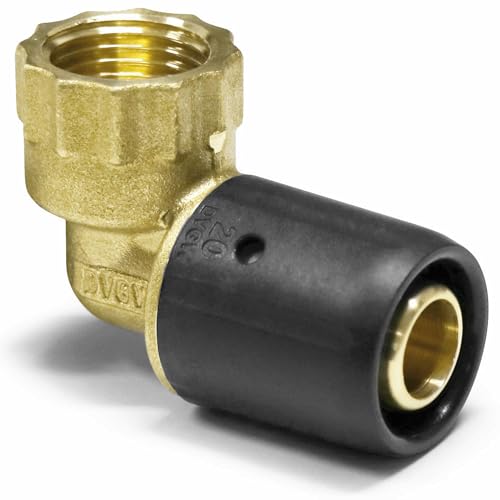 Pipetec Steckfitting Übergang mit Innengewinde 16 x 2mm - 3/4 Zoll für Aluverbundrohr DVGW, Mehrschichtverbundrohr Stecksystem Fitting Verbinder Verbindungsstück Übergangsstück Übergangswinkel von VeTe Markt
