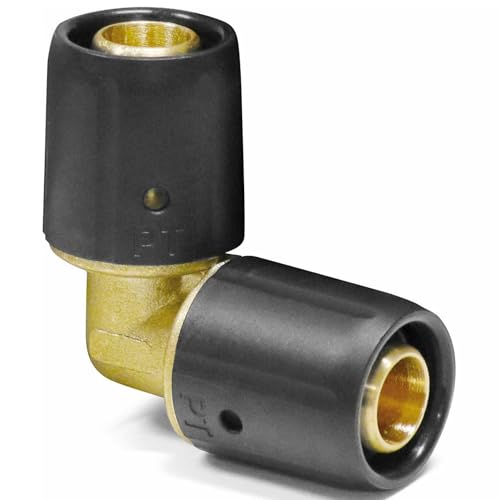Pipetec Steckfitting Winkel 16 x 2mm für Aluverbundrohr DVGW, Mehrschichtverbundrohr Stecksystem Fitting Verbinder Verbindungsstück Bogen Knie von VeTe Markt
