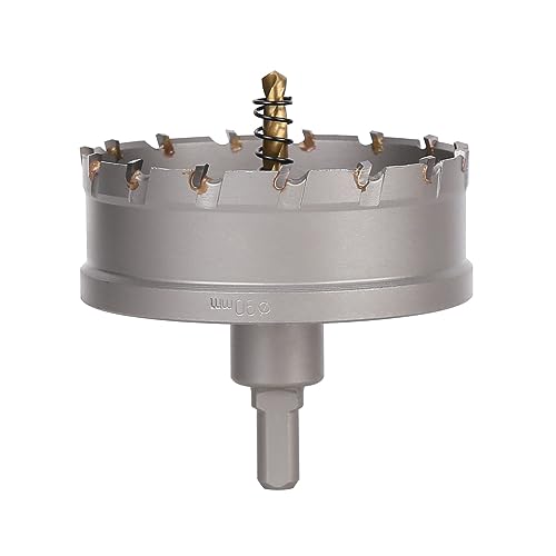 Vearter 90mm Hartmetall Lochsäge, TCT Lochbohrer Bohrer mit Zentrierbohrer, Hartmetallbohrer für Metall, Edelstahl, Baustahl, Aluminium, Kupfer, Eisen, Kunststoff, Glasfaser Vearter 90mm Hartmetall Lochsäge, TCT Lochbohrer Bohrer mit Zentrierbohrer, Hartmetallbohrer für Metall, Edelstahl, Baustahl, Aluminium, Kupfer, Eisen, Kunststoff, Glasfaser von Vearter