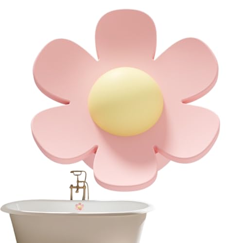 Bathroom Sink Overflow Trim Ring, Decorative Overflow Cover Insert, 1.5x1.57 Inches Compact Design Flower Shaped Sink Gasket Replacement for Restroom, Washroom, Kitchen, Home von Veasbuu