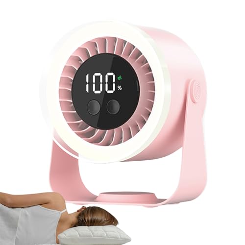 Cooling Desk Fan, Quiet Cool Fan, 7.48x4.13x6.5 inches Silent, USB Rechargeable Battery, Adjustable Air Circulator for Apartment Workplace Tent Ventilation Student Use von Veasbuu