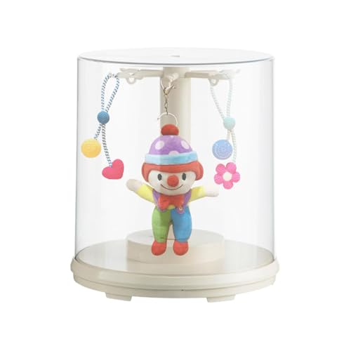Doll Display Case, Clear Rotating Dustproof Organizer Box to Plush Dolls, 8.86x9.84 Inches Figurines, Keychains and Action Figures, Protective Collectible Storage for Desktop & Shelves von Veasbuu