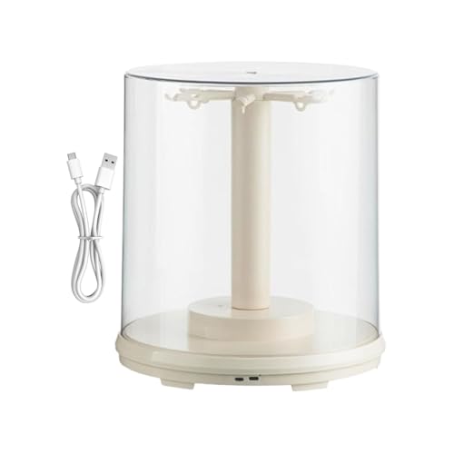Doll Display Case, Clear Rotating Dustproof Organizer Box to Plush Dolls, 8.86x9.84 Inches Figurines, Keychains and Action Figures, Protective Collectible Storage for Desktop & Shelves von Veasbuu