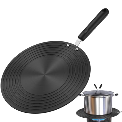 Induction Pan Converter, Cookware Protection Disk with Handle, 9.45 inches Heavy Duty Precision Ergonomic Induction Cooktop Adapter for Enhanced Cooking Experience von Veasbuu
