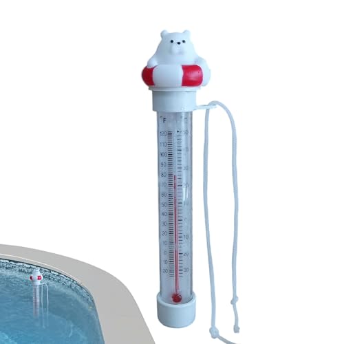 Pool Temperature Meter, Floating Gauge, Accurate Water Temp Readin, Floats Design, Precise Tester Cartoon Gauge for Outdoor Indoor Family Lake Home Shower and Children Use von Veasbuu
