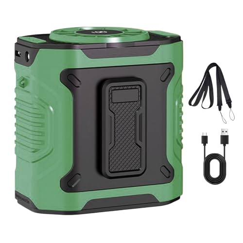 Portable Waist Fan, Personal Belt Blower, 3.82x3.7x2.72 inches Rechargeable 100-Speed Cooler, 5000mAh Strong Airflow, Wearable Cooling Device for Traveling, Daily Comfort von Veasbuu