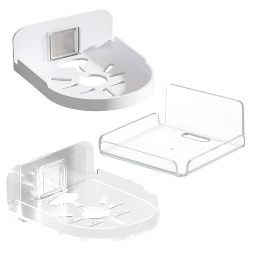 Selbstklebendes Wandregal für Überwachungskameras, schwimmende Kamera-Wandhalterung für Babyphone, Halterung für Haustier-Monitore, 10,2 x 10,2 x 4,5 cm, Innenkamera und Lautsprecher von Veasbuu