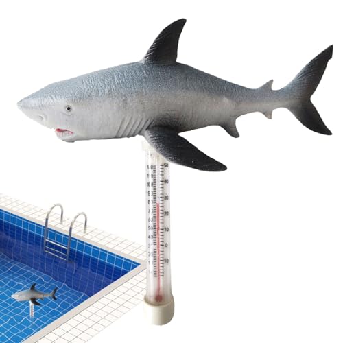 Temperature Reader, Animals Floating Water Temperature Meter, 7.48x3.35x3.35 Inches Compact Heavy Duty Design, Large Pool Gauge for Spa, Hot Spring, Shower, Indoor and Outdoor Use von Veasbuu