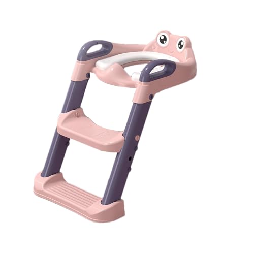 Töpfchenleiter, faltbare Toilettenleiter, rutschfest, mit Griffen, verstellbar für Kinder und Mädchen (Alter 1–8), Step Up Töpfchensitz, 35 x 27 cm, PP/PU-Konstruktion von Veasbuu