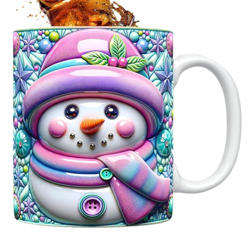 Veasbuu Christmas Mugs - Keramik Weihnachtskaffeetassen - 3D Design Trinkgefäß Für Tee Getränk Frauen Mädchen Festlich Geburtstag Urlaub Veasbuu Christmas Mugs - Keramik Weihnachtskaffeetassen - 3D Design Trinkgefäß Für Tee Getränk Frauen Mädchen Festlich Geburtstag Urlaub von Veasbuu