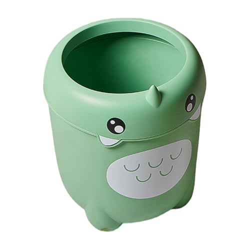 Veasbuu Kids Trash Can, Small Room Cute Dinosaur Garbage Bin, 11.81x8.66x6.3 inches Miniature Storage Bin, Large Capacity Waste Organizer Basket for Apartment, Under Table and Kitchens von Veasbuu