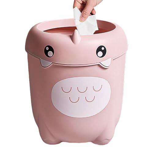 Veasbuu Kids Trash Can, Small Room Cute Dinosaur Garbage Bin, 11.81x8.66x6.3 inches Miniature Storage Bin, Large Capacity Waste Organizer Basket for Apartment, Under Table and Kitchens von Veasbuu
