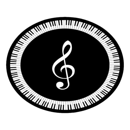 Veasbuu Runde Trommelmatte Elektronische Trommelmatte Bedruckte Bodenmatte Rutschfester Trommelteppich Schallabsorbierende Matte Musikinstrumente Teppich Schlagzeug Bodenmatte Musikliebhaber Matte von Veasbuu