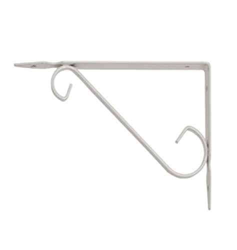 VECA Regalhalterung aus Schmiedeeisen für Wohnkultur 15 cm – Farbe Weiß von Veca Veneta Casalinghi