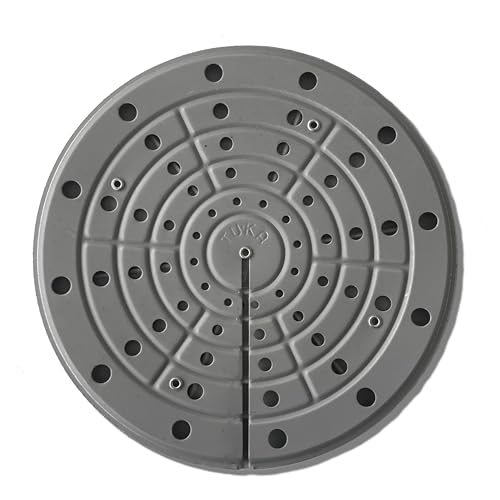 TUKA, Thermoplatte, Wärmespeicher für Gasherde, Einsparungen und besseres Kochen, Stahl, Grau. Flammenverteilerofen für zu Hause, flammblech für gasgrill, 16 cm Durchmesser von Lavatelli