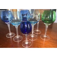 Vintage Dekoratives Flaschenset Und Gläser Bunt | Preis Je Set von Vecchiapiemont